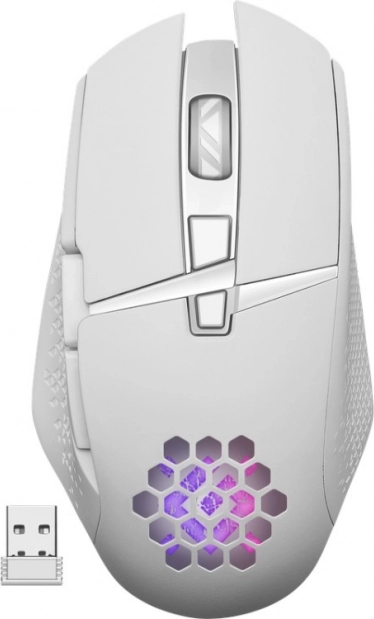 Bezprzewodowa mysz gamingowa DEFENDER Glory, biała