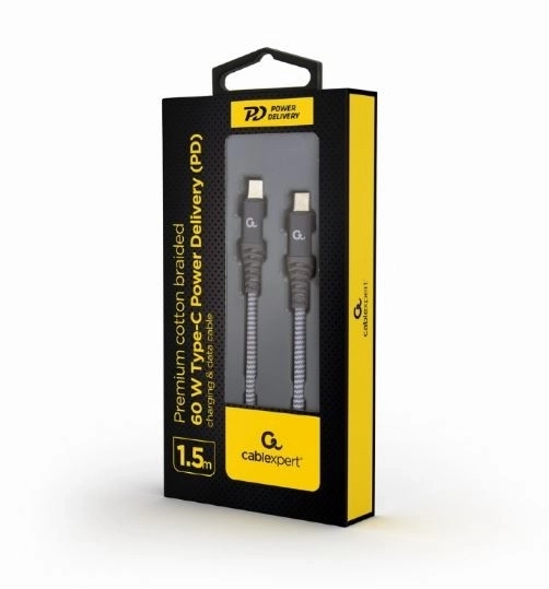 Premium kabel USB-C 60W PD 1,5M