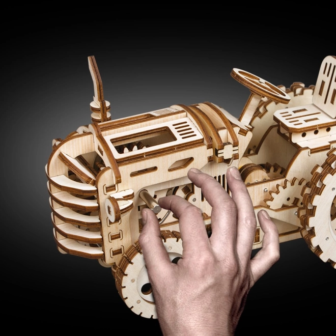 RoboTime 3D drewniane mechaniczne puzzle Traktor
