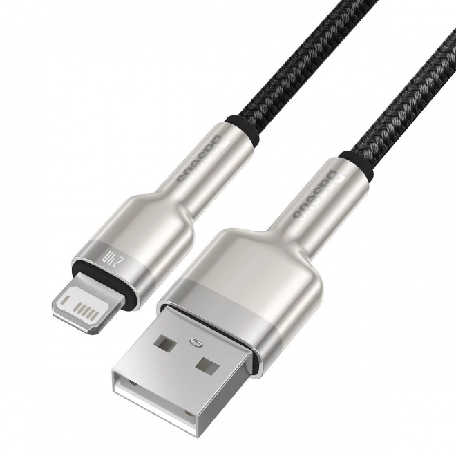 USB kabel do Lightning Baseus Cafule, 2,4A, 1m (czarny)