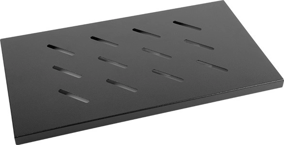 Półka do szafy rackowej 19'' 600 mm 1U czarna