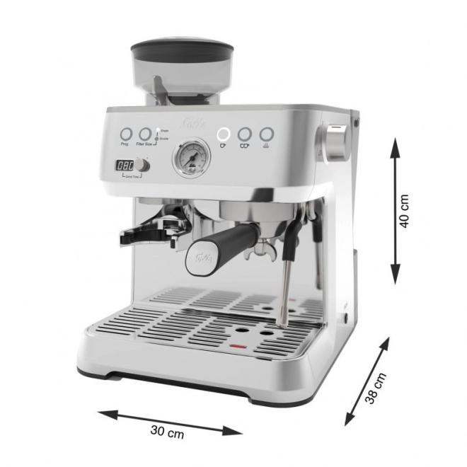 Ekspres do kawy Solis Grind & Infuse Perfetta srebrny