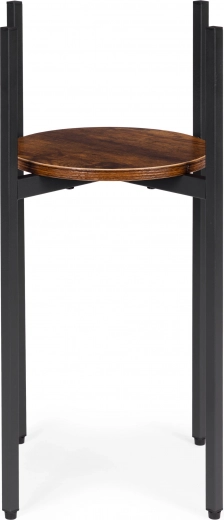 Stylowa drewniana półka na rośliny i dekoracje