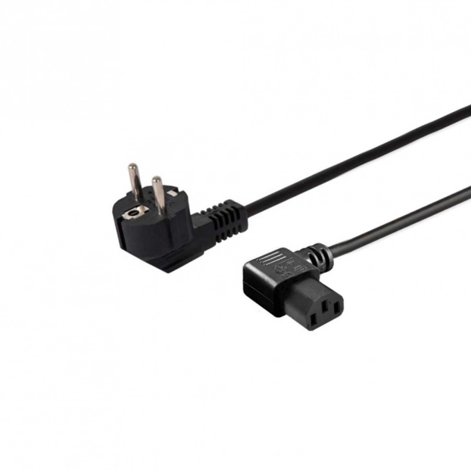 Kabel zasilający Schuko (M) kątowy - IEC C13 kątowy 1,8 m