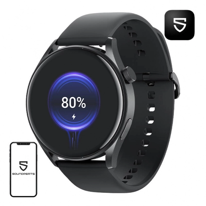 Soundpeats Watch4 inteligentne zegarki czarne