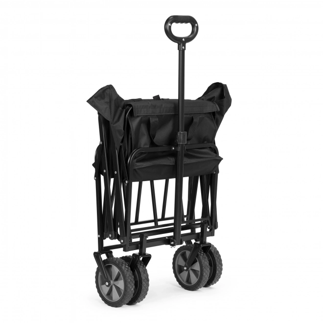 ModernHome Składany wózek transportowy czarny