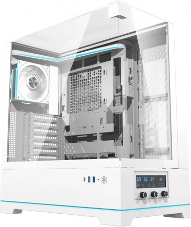 Obudowa komputerowa Darkflash DY450 PRO z wentylatorem biała
