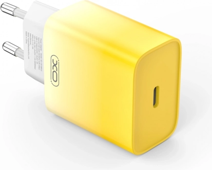 Ładowarka ścienna XO z USB‑C, PD 30 W (żółta)