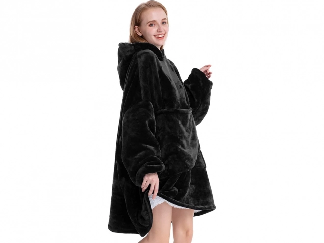 Ciepła bluza oversize koc z grubego polaru