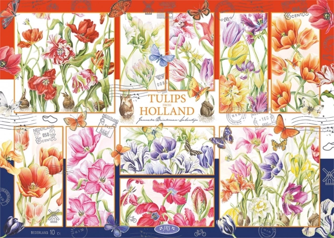 Puzzle Holenderskie tulipany 1000 elementów