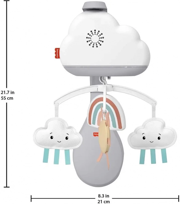 Fisher-Price Karuzela nad łóżeczkiem - deszcz z tęczą