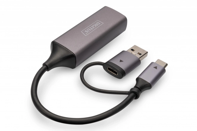 Digitus USB-C do USB-A adapter na RJ45 2.5 Gigabit Ethernet
