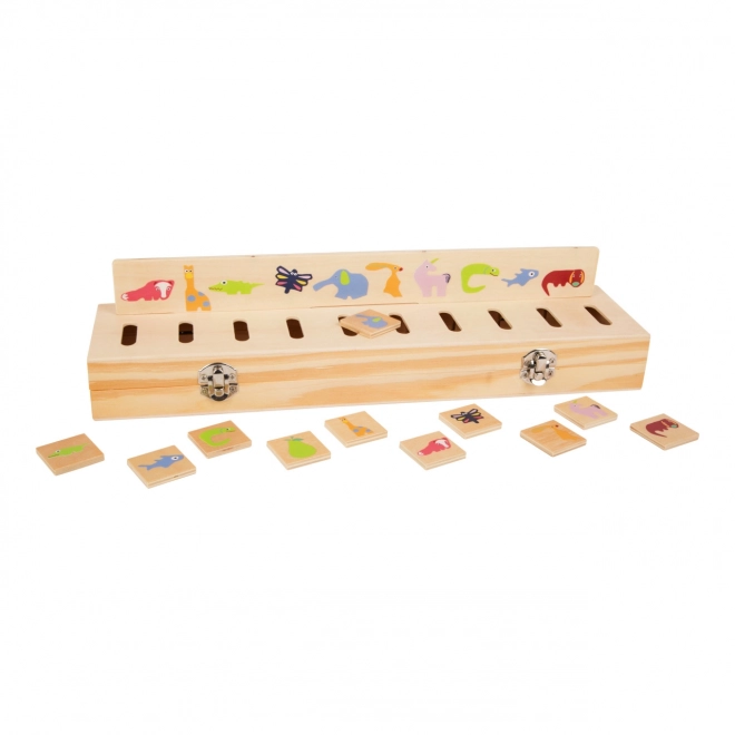 Drewniana zabawka edukacyjna do sortowania Small Foot