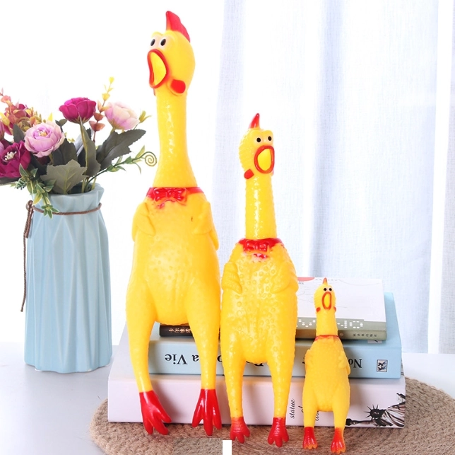 Zabawka piszcząca dla psów - kurczak, 16 cm
