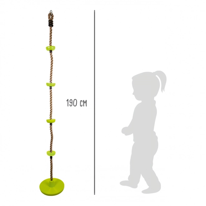 Small Foot huśtawka wspinaczkowa 2 w 1, lina dziecięca z dyskami 190 cm