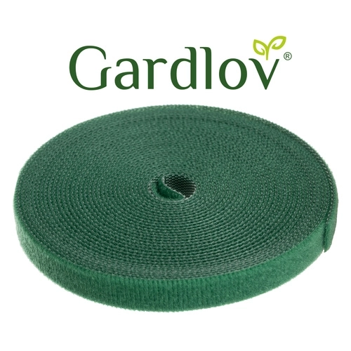 Gardlov zielona tekstylna taśma z haczykiem i pętlą 5m