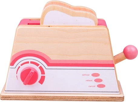 Drewniany różowy toster Bigjigs Toys