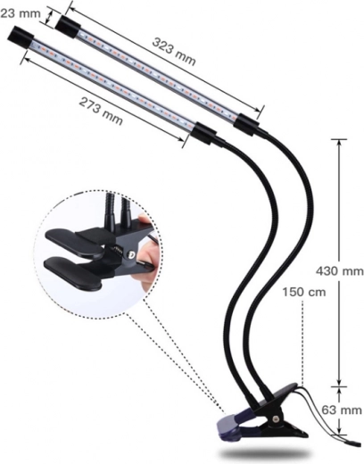 Kompaktowe wymiary i łatwe mocowanie klipsem