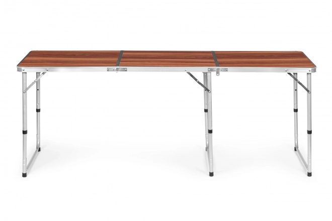 Składany stół turystyczny z brązowym blatem 180 × 60 cm MULTIGARDEN