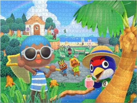 Kolorowy motyw z Animal Crossing