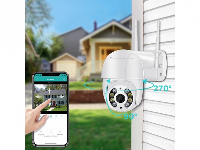 Zewnętrzna inteligentna kamera WiFi Full HD z zoomem optycznym