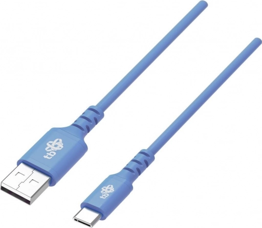 Silikonowy kabel USB–USB‑C 1 m niebieski z obsługą Quick Charge