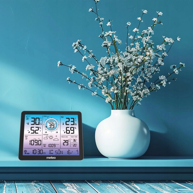 Stacja meteorologiczna z pomiarem wiatru i opadów