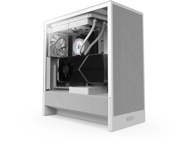 NZXT H5 Flow RGB biała obudowa PC Midi Tower z oknem