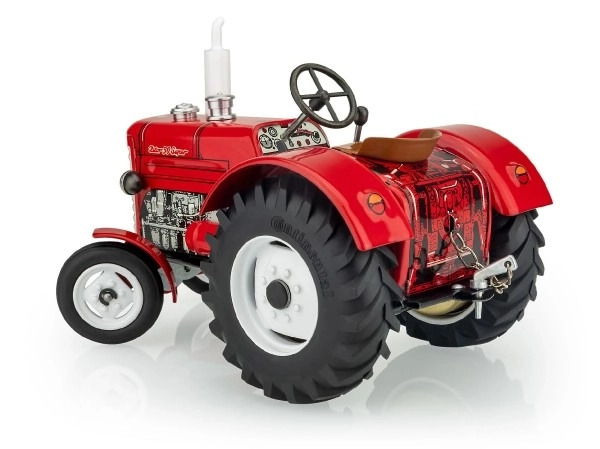 Traktor Zetor 50 Super czerwony na klucz metal 15cm 1:25 w pudełku Kovap