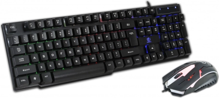 Przewodowa klawiatura i mysz gamingowa REBELTEC OPPRESSOR