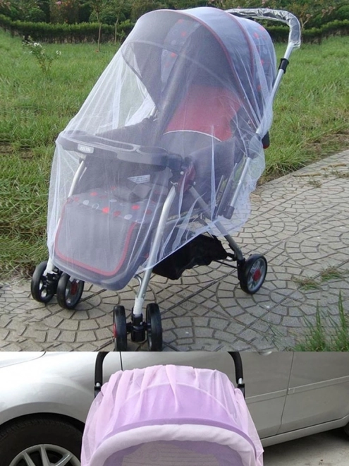 Moskitiera na wózek biała
