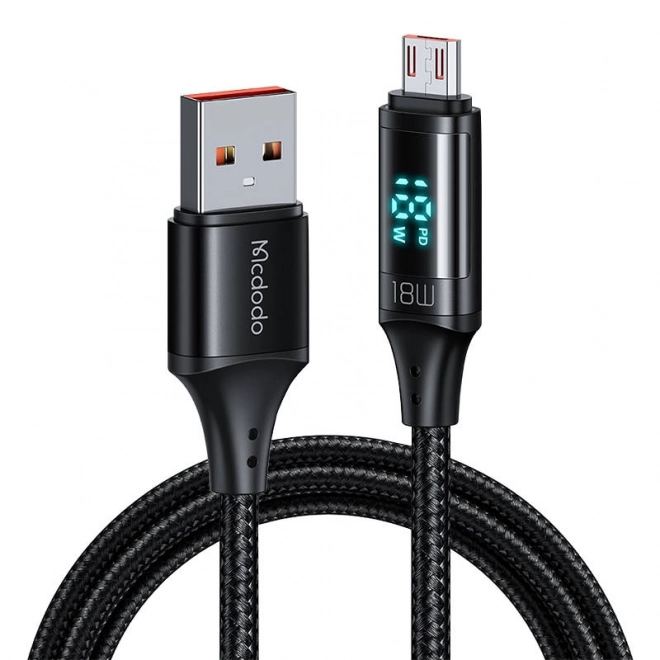 Kabel Mcdodo CA-1070 USB na Micro USB, 3A, 1,2 m (czarny)
