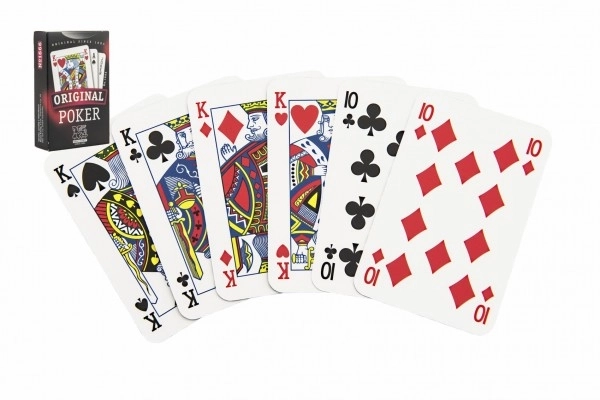 Poker gra towarzyska karty w papierowym pudełku 6x9cm