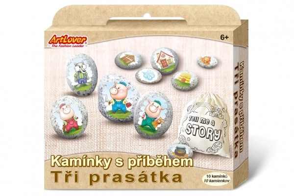Kamienie z Opowieścią Trzy Świnki