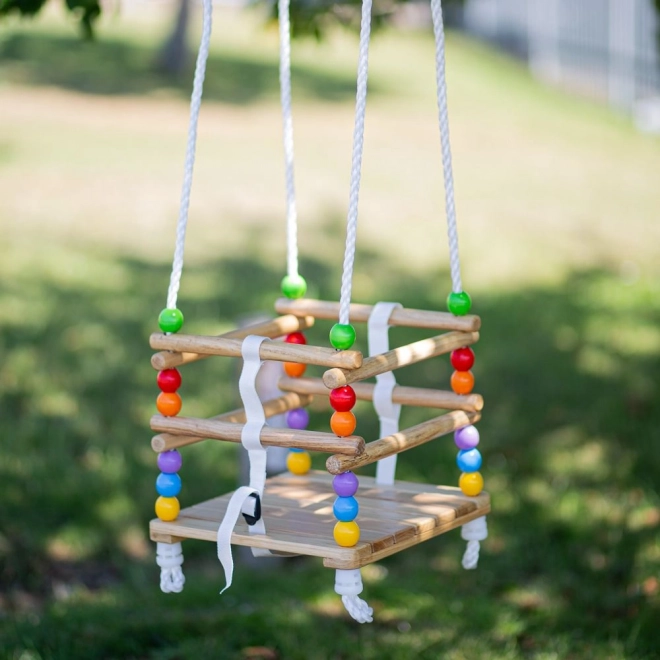 Bigjigs Toys Drewniana huśtawka koralikowa