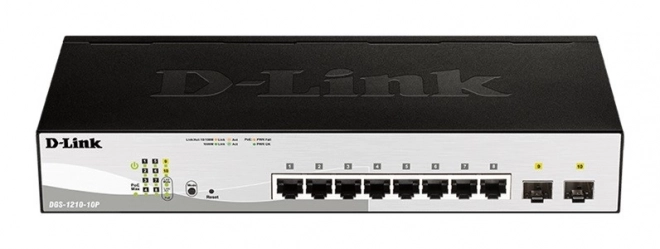 Przełącznik DGS-1210-10P z 8GE PoE i 2SFP