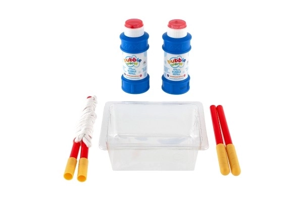Zestaw do robienia profesjonalnych baniek - płyn 350 ml w pudełku 15x27x6cm
