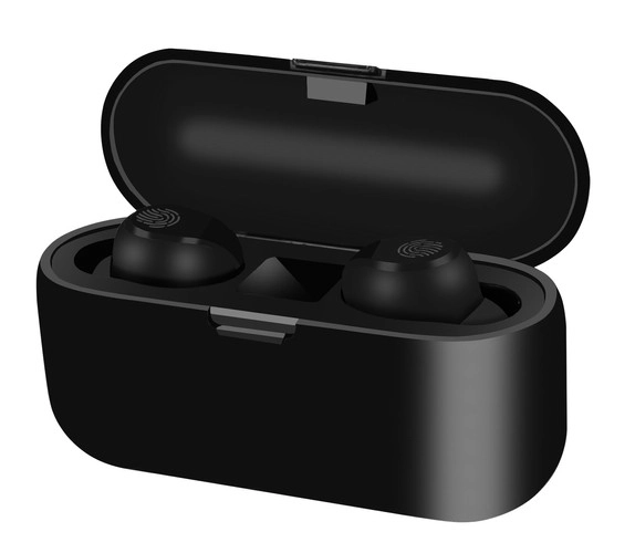 Słuchawki bezprzewodowe Bluetooth - czarne + powerbanka