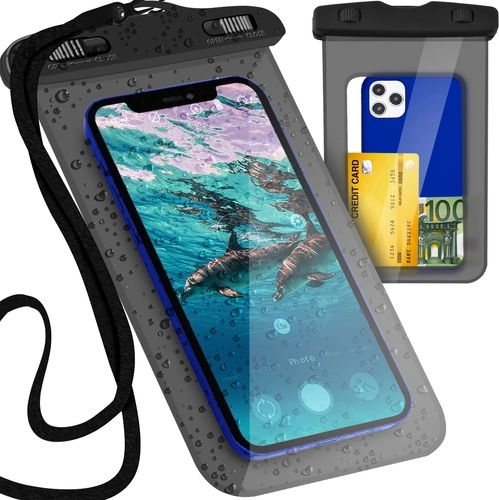 Wodoodporne etui na telefon do 7" – czarne