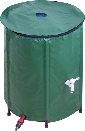 Czysta deszczówka dzięki pokrywie z siatką i zamkiem