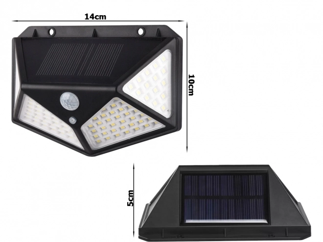 Lampa solarna z czujnikiem ruchu i 100 LED