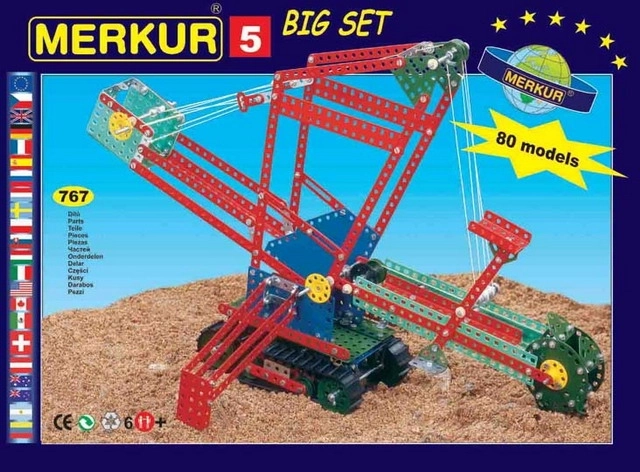 Klasyczna konstrukcja Merkur 5 z 80 modelami