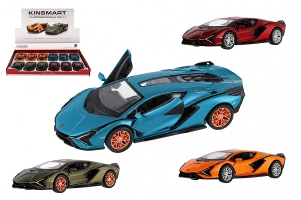 Auto Kinsmart Lamborghini Sián FKP 37 metal/plastik 13cm mix kolorów
