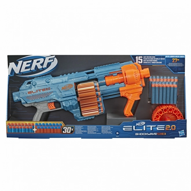 Pistole Nerf Shockwave RD-15 z pociskami