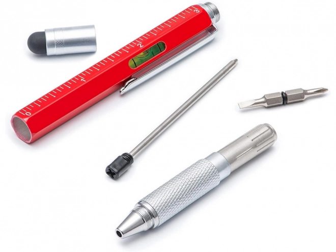 Wielofunkcyjne pióro multitool 6w1 z poziomicą