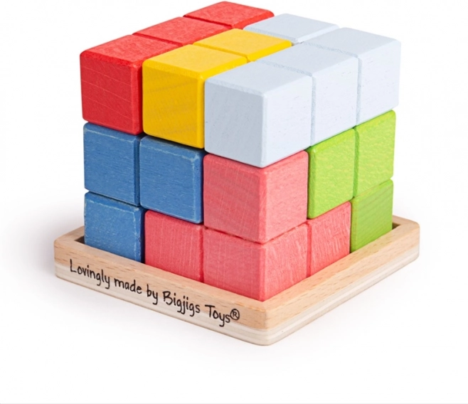 Bigjigs Toys drewniana układanka kostka