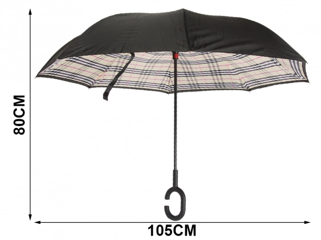 Parasol odwrócony składany mocne druty solidny stojący parasol