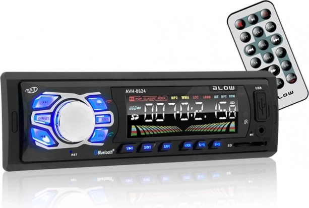 Radio samochodowe z Bluetooth i wejściami MP3/USB/SD