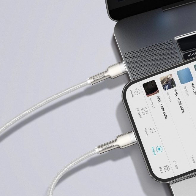 Kabel USB-C do Lightning Baseus Cafule z szybkim ładowaniem 20W, 1m