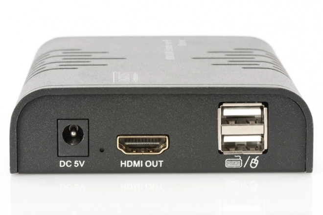 Przedłużacz KVM (HDMI+USB) do 120m przez Cat.5e UTP lub IP, 1080p FHD 60Hz, audio